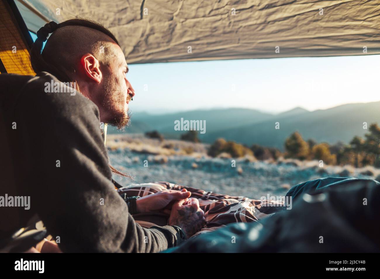 Trekking adventure hi-res stock photography and images - Alamy