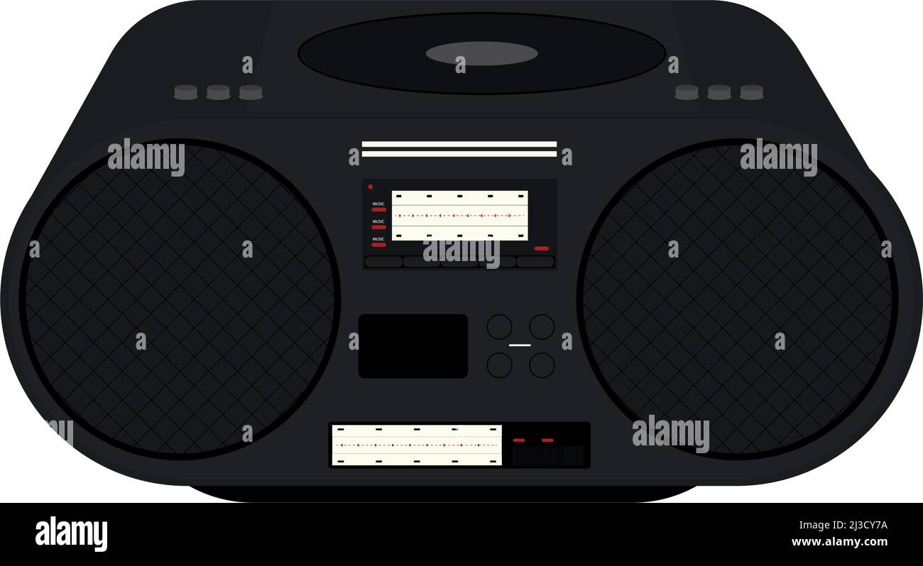abstract radio icon with half tone background vector illustration Stock ...