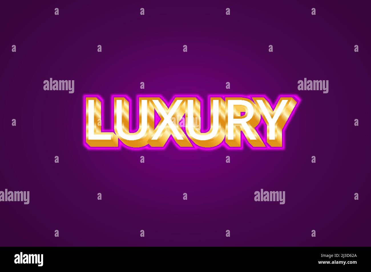 Editable text effects Luxury , words and font can be changed Stock Vector