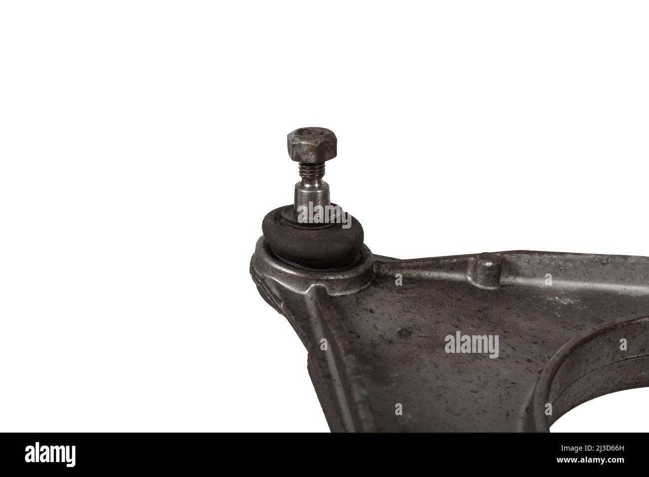 Used car ball joint isolated on white background Ball joint is the