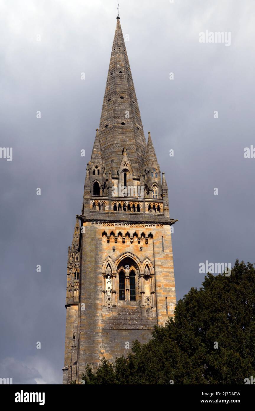 View of Llandaff Cathedral, Cardiff Stock Photo
