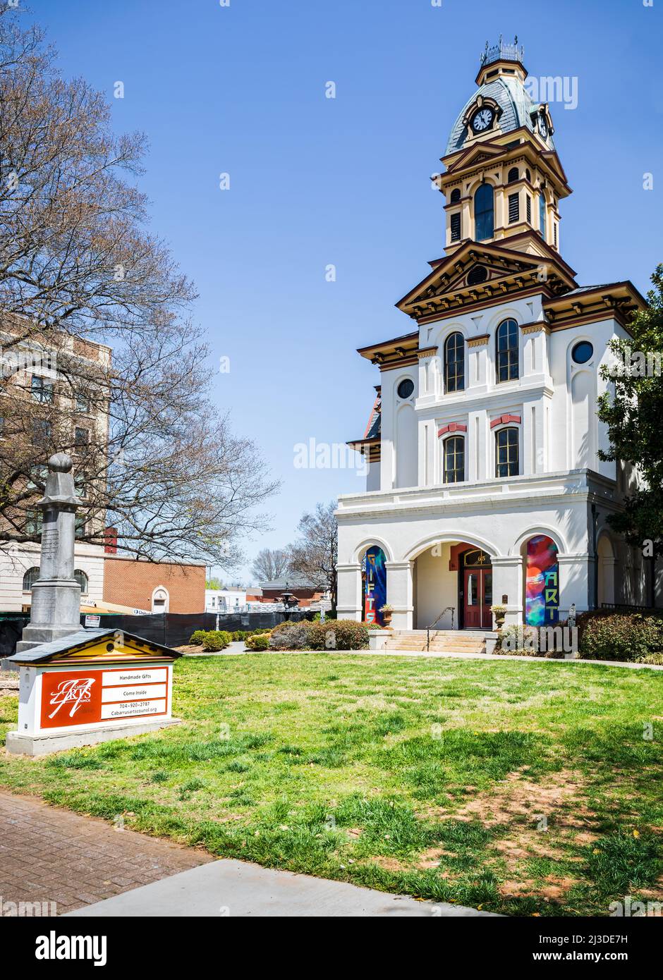 CONCORD, NC, USA-3 APRIL 2022: The Cabarrus Arts Council, theatre and galleries. Stock Photo