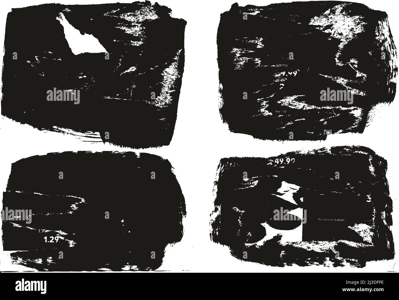 Ripped & Torn Paper Background Grunge Punk Style High Detail Abstract ...