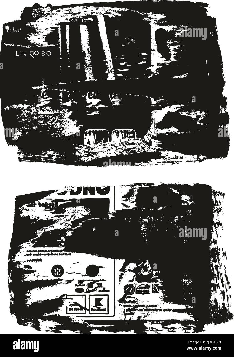 Ripped & Torn Paper Background Grunge Punk Style High Detail Abstract ...