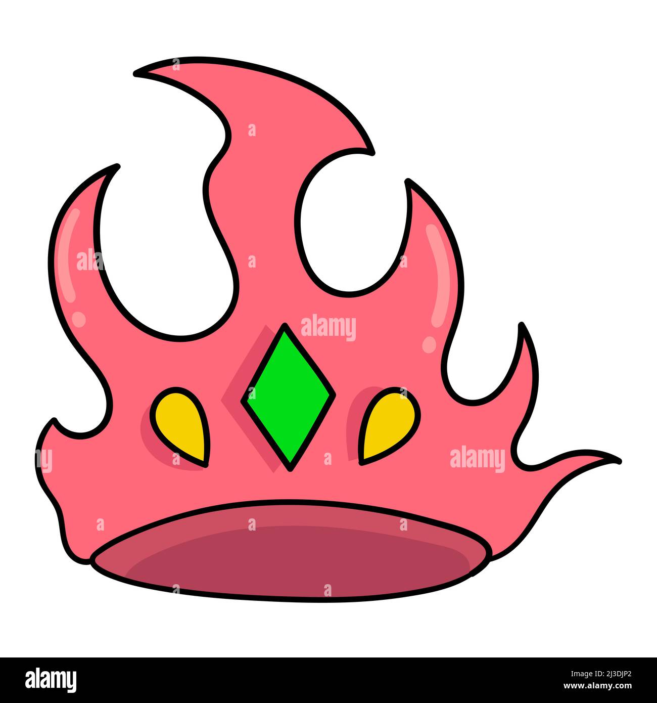 fire king crown red Stock Vector Image & Art Alamy