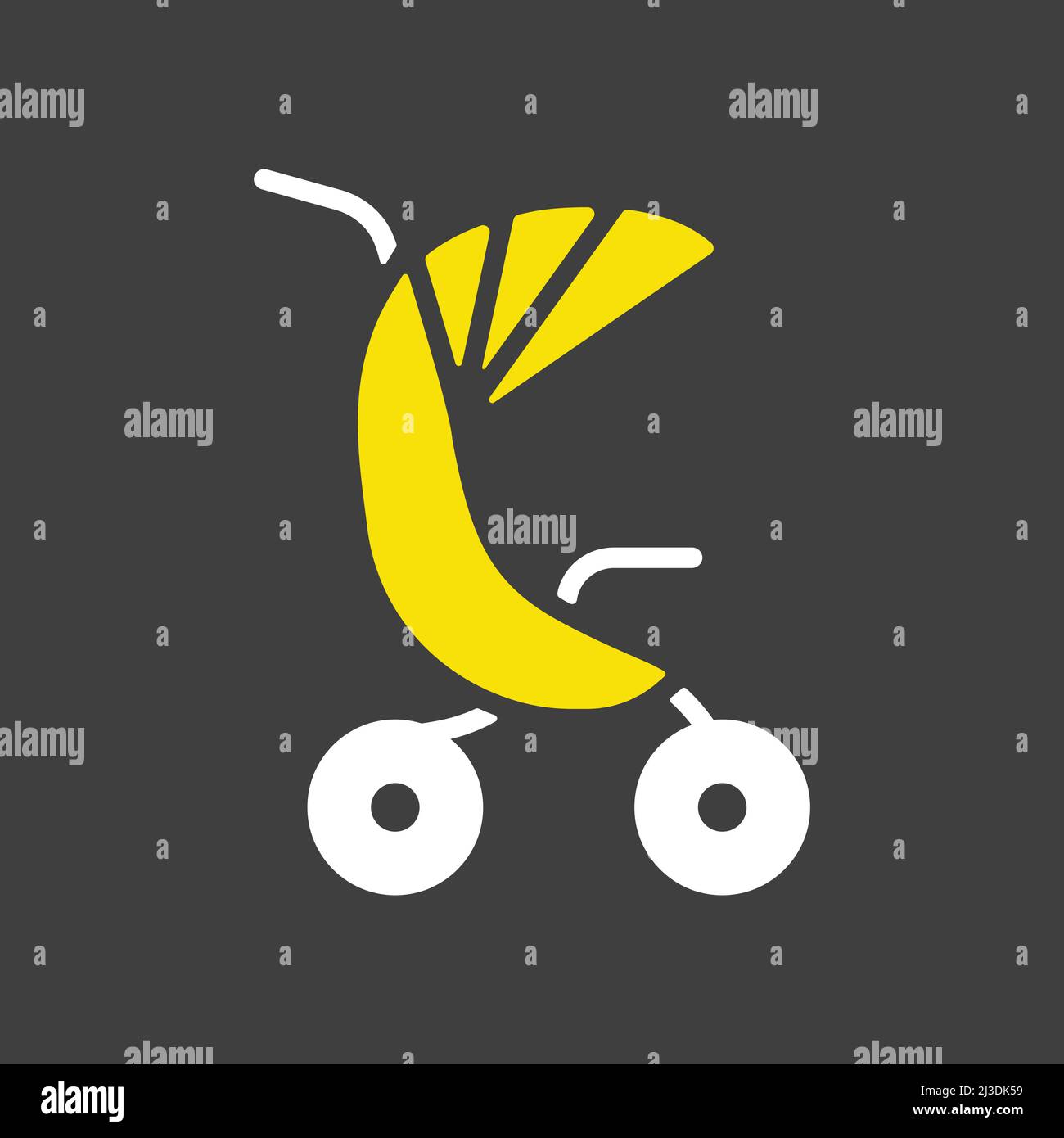 Stroller baby, carriage vector glyph icon. Graph symbol for children ...