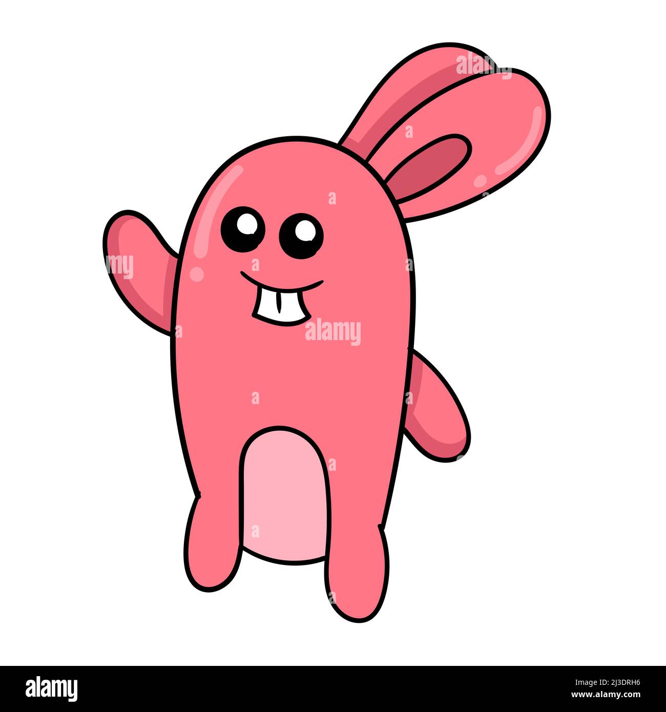 red bunny standing cute Stock Vector Image & Art - Alamy
