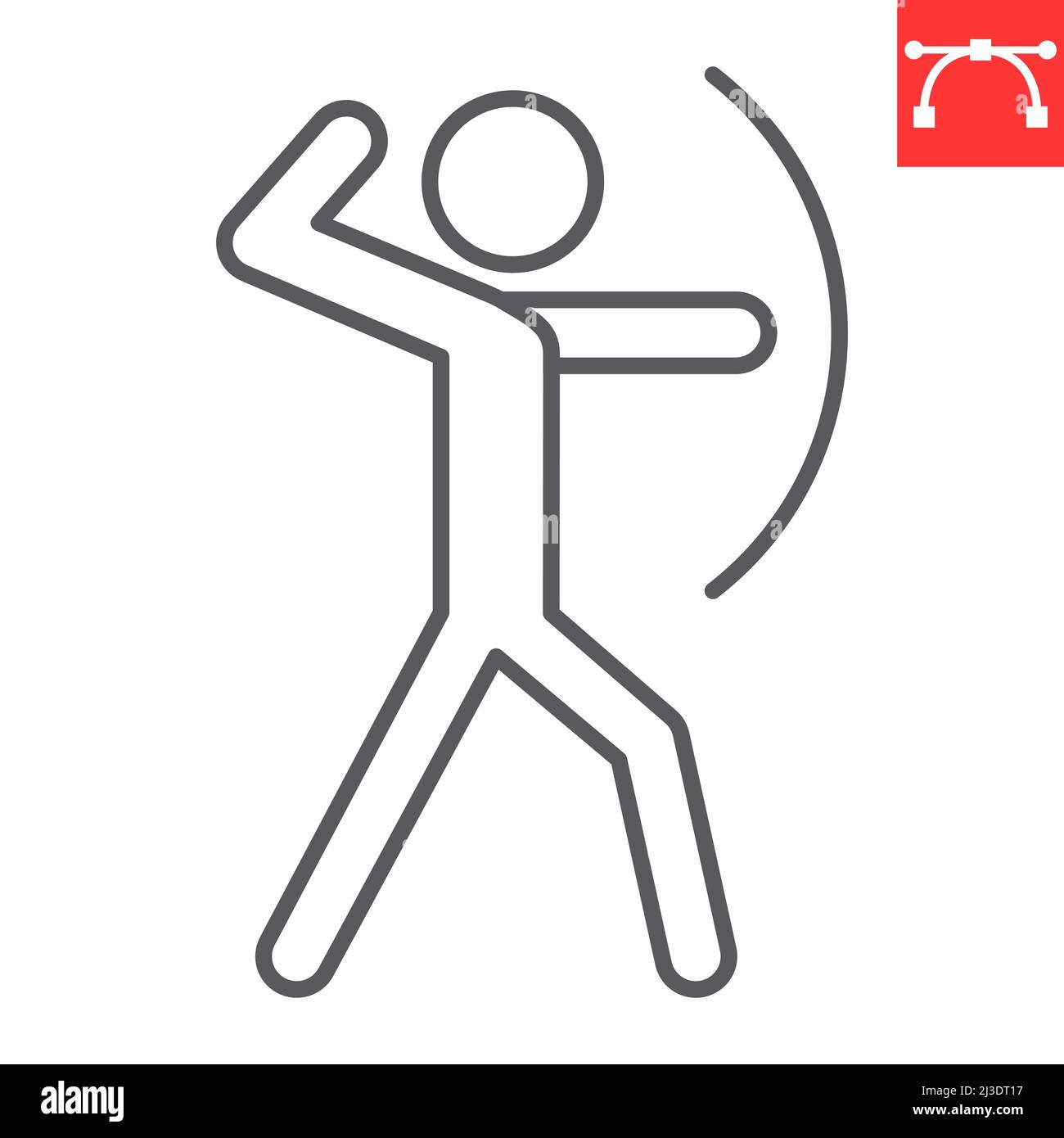 Archery sport line icon Stock Vector Image & Art - Alamy
