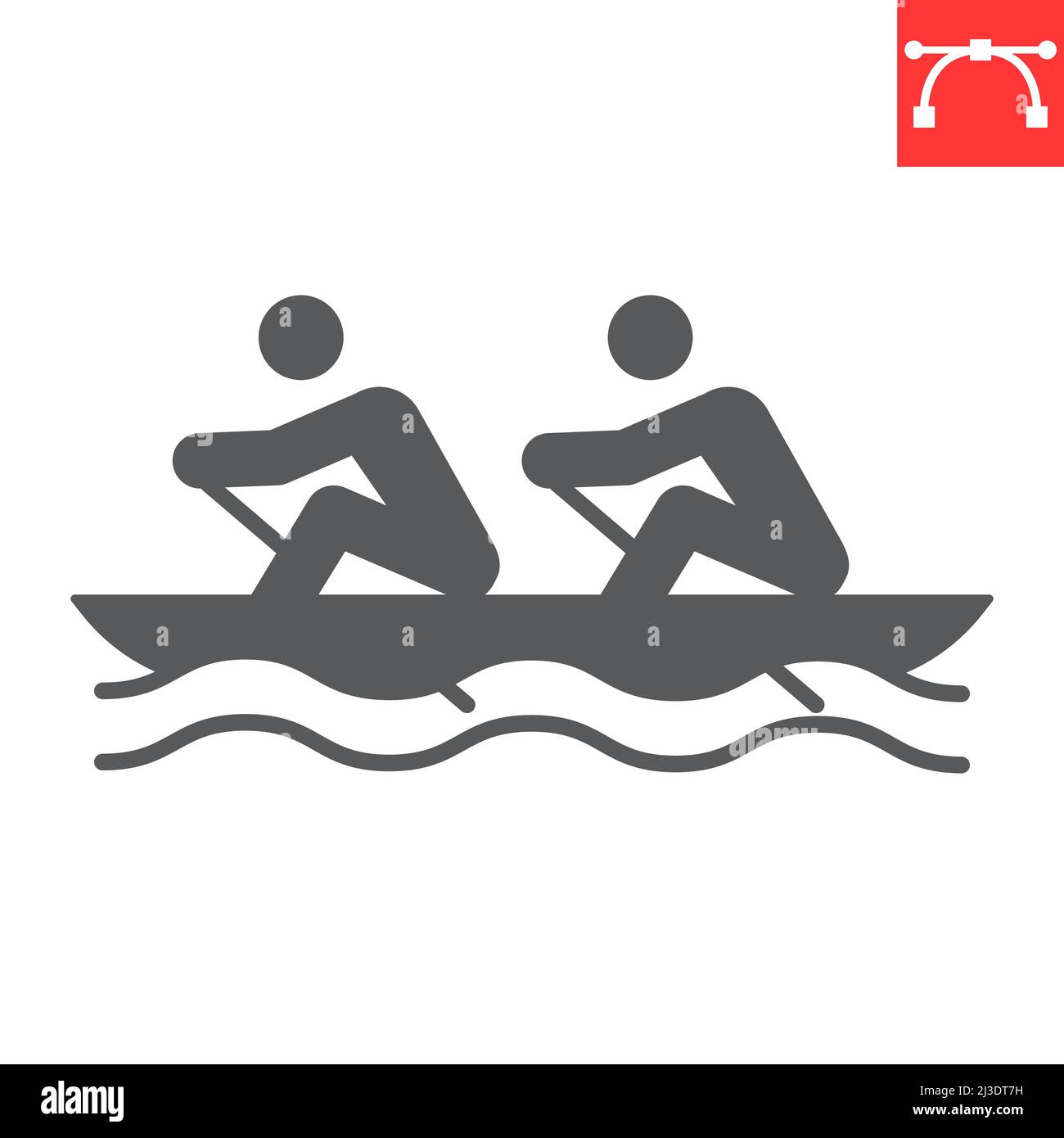 Sport rowing training Stock Vector Images - Alamy