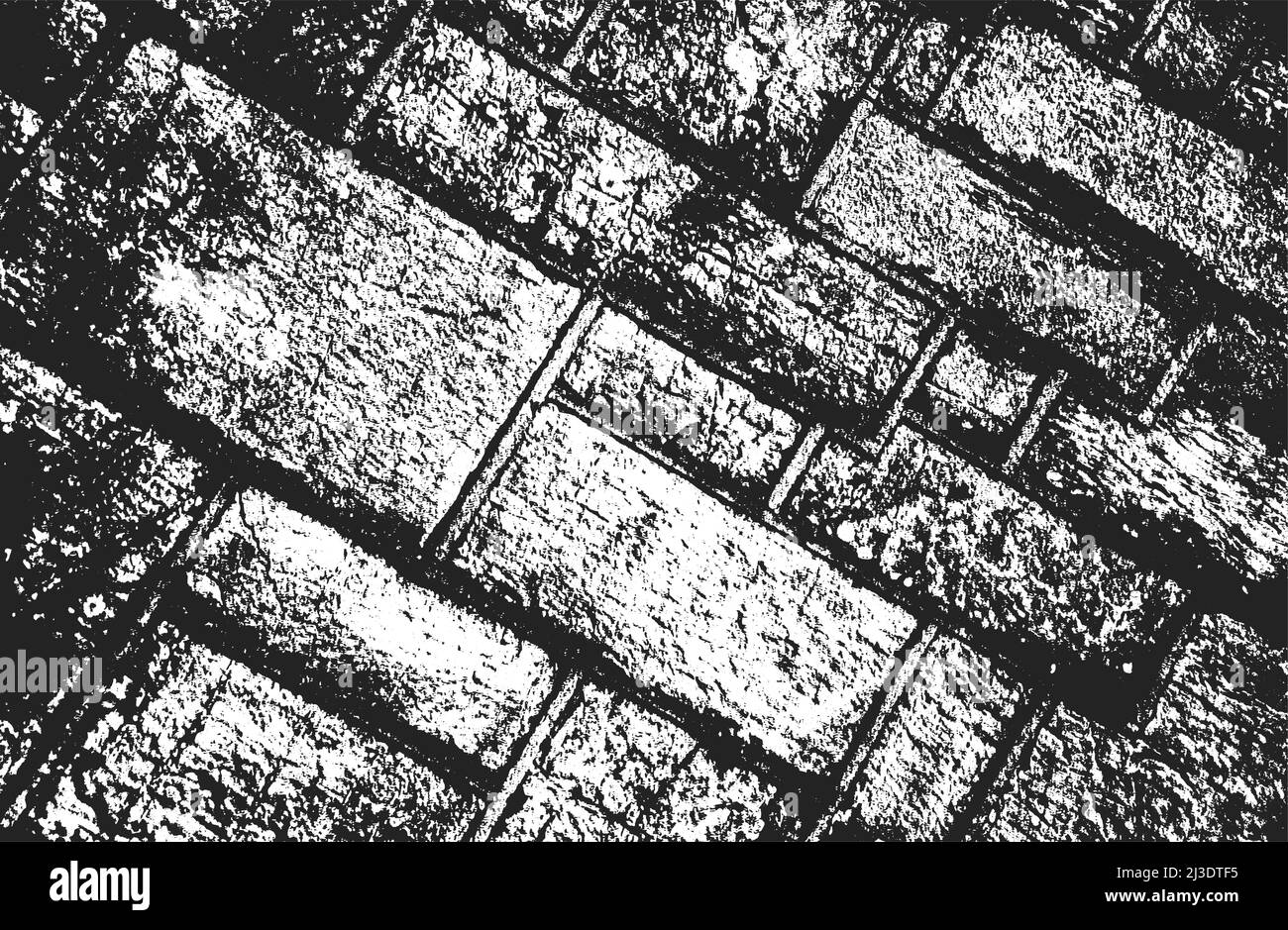 Distressed overlay texture of old brick wall, grunge background ...