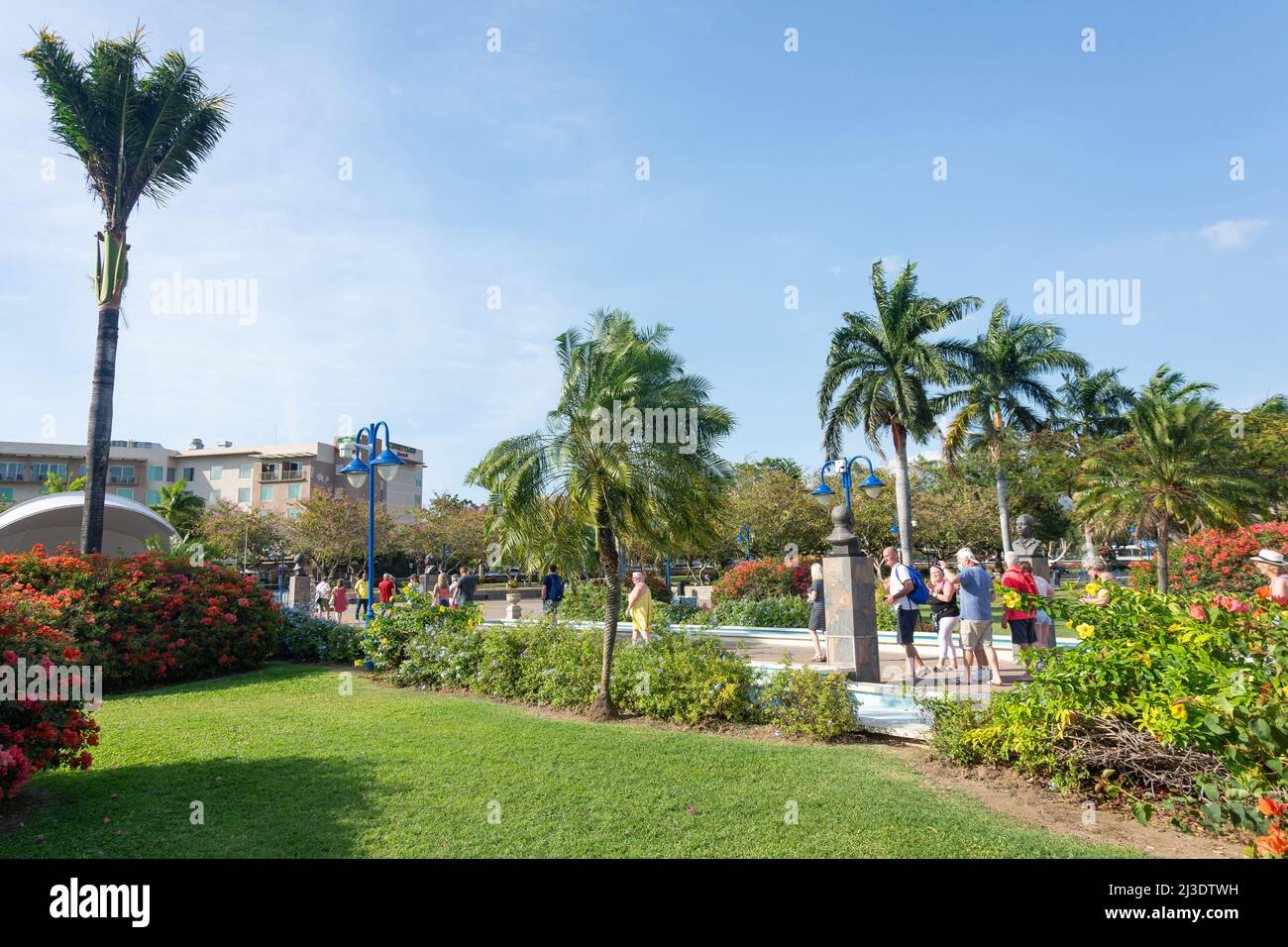 Emancipation Park, Kingston, Jamaica, Greater Antilles, Caribbean Stock Photo