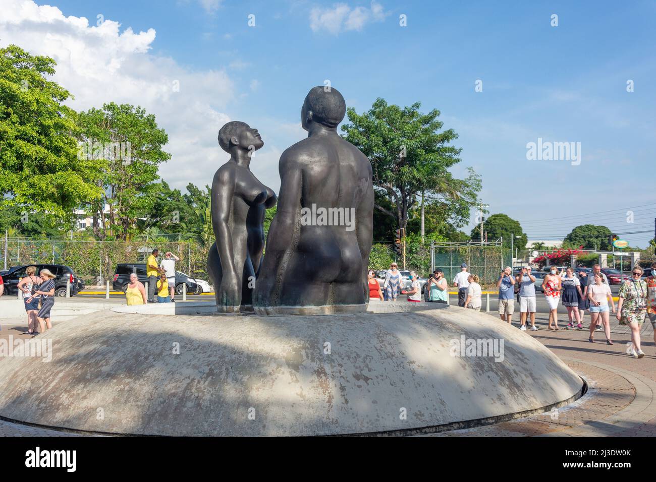 Emancipation Song statue, Emancipation Park, Kingston, Jamaica, Greater