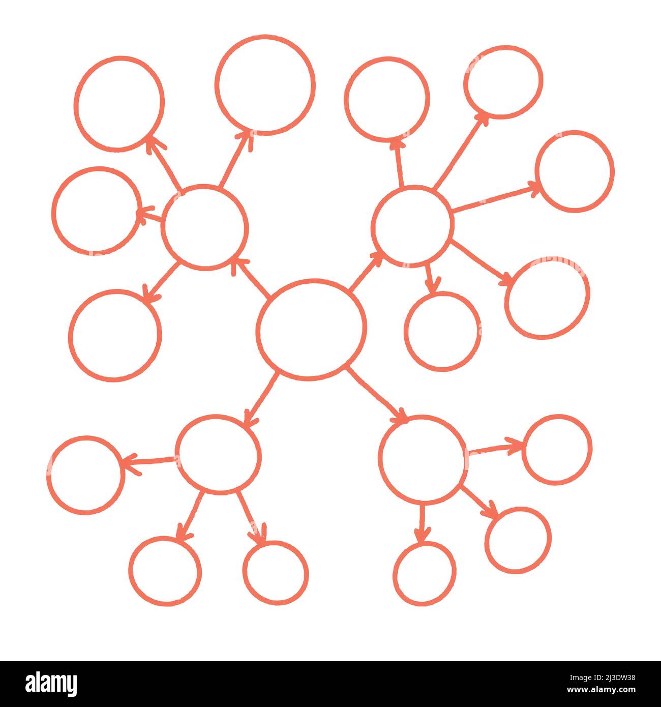 Mind map template Cut Out Stock Images & Pictures - Alamy