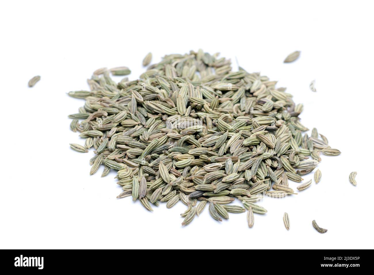 Pile of Fennel Seeds Stock Photo