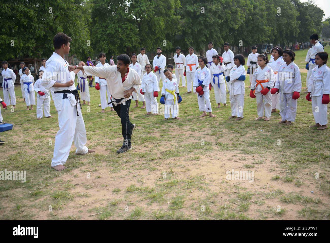 Students of Shotokan KarateDo Association are learning different