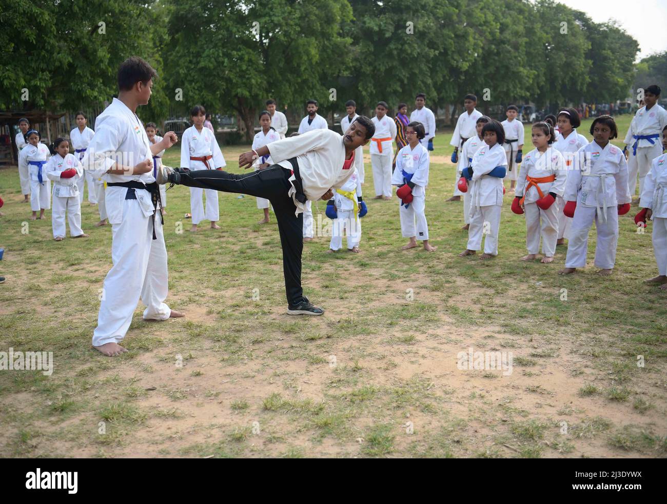 Students of Shotokan KarateDo Association are learning different