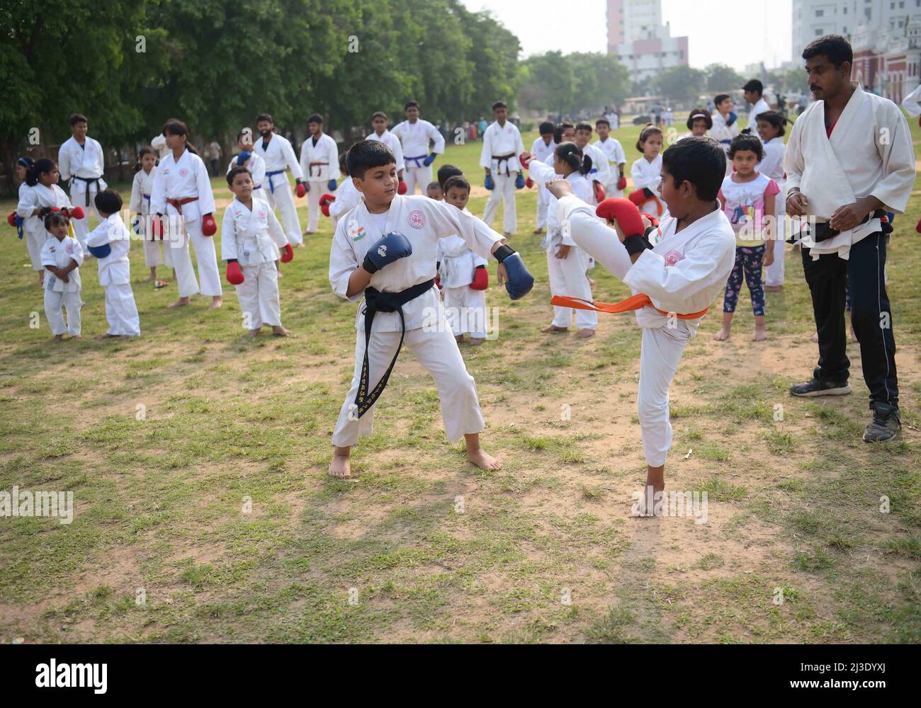 Students of Shotokan KarateDo Association are learning different