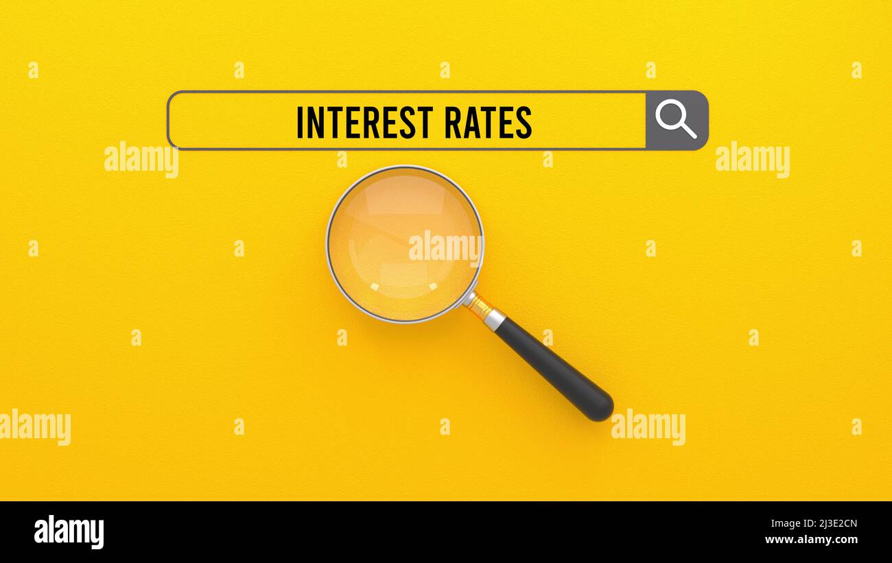 Interest rates Stock Photo