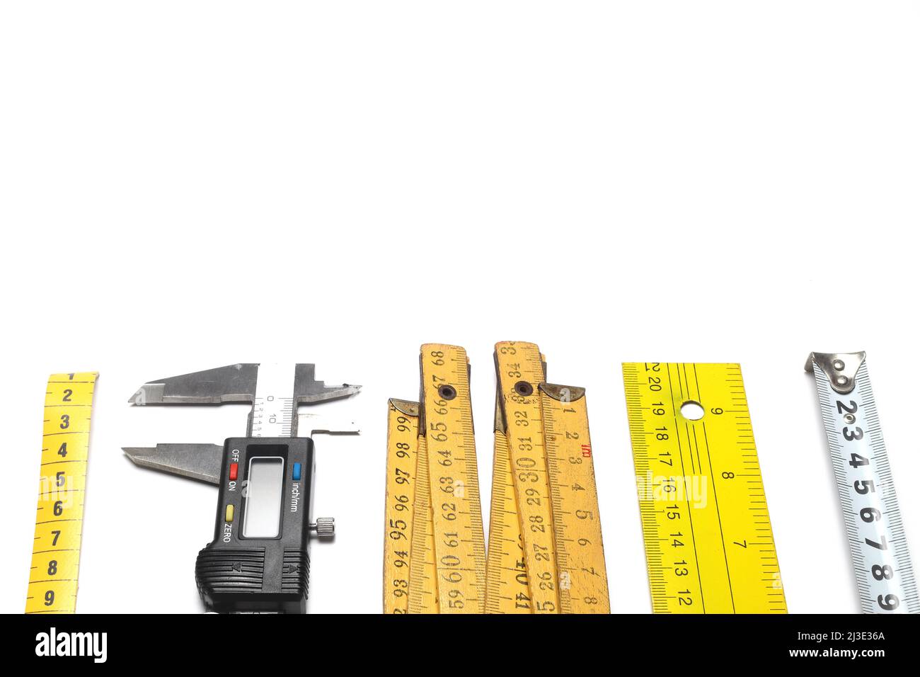 Part of an open centimeter tape-measure Stock Photo - Alamy