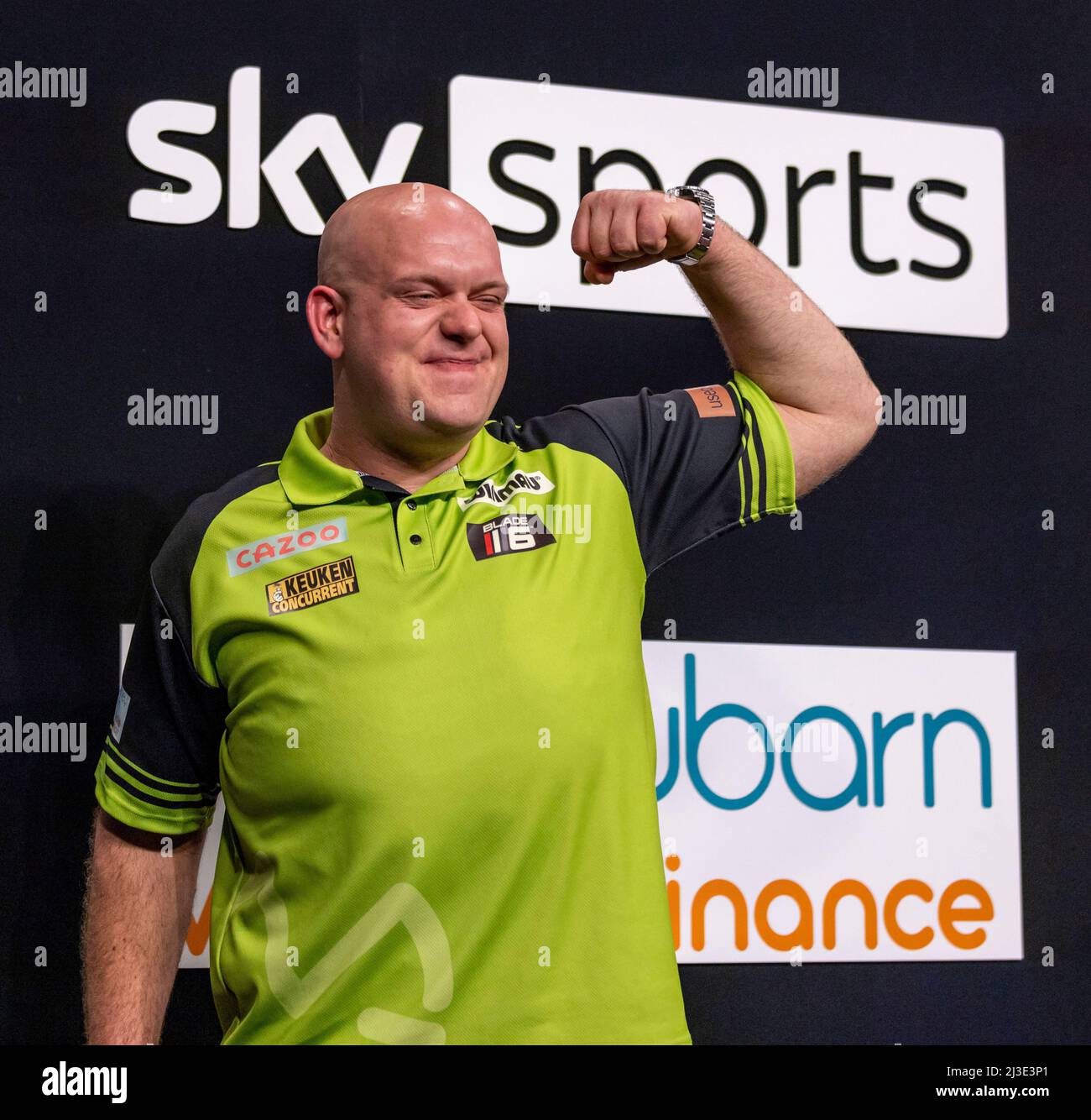 7th April 2022, First Direct Arena, Leeds, Yorkshire, England; PDC