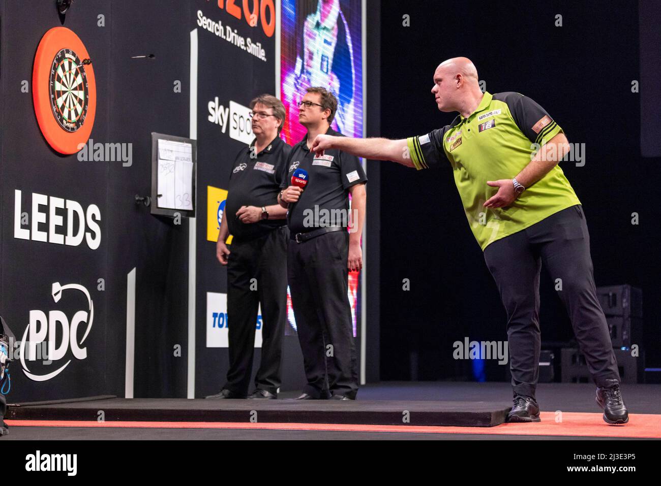 7th April 2022, First Direct Arena, Leeds, Yorkshire, England; PDC