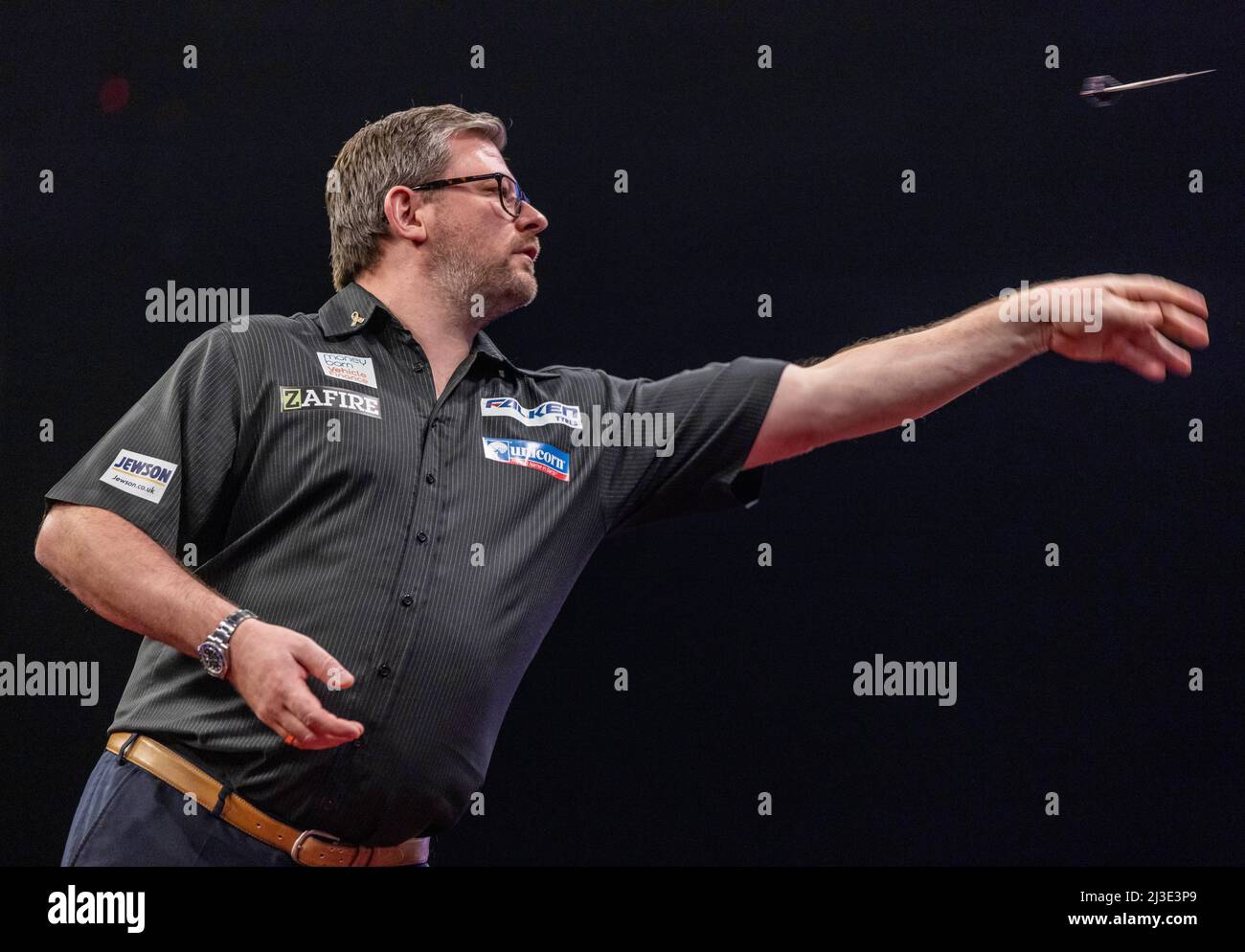 7th April 2022, First Direct Arena, Leeds, Yorkshire, England; PDC