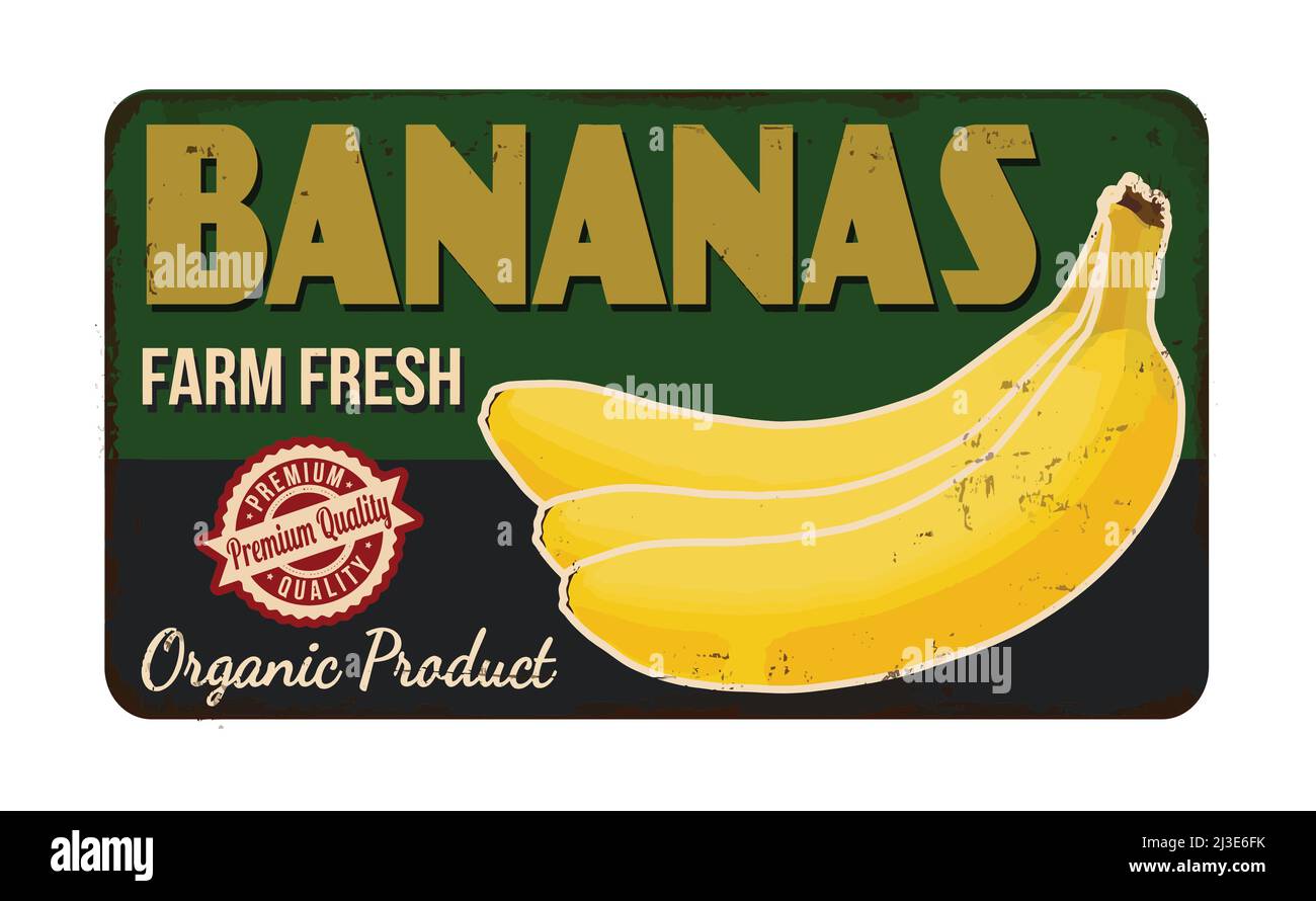 Banana advertisement Stock Vector Images - Alamy