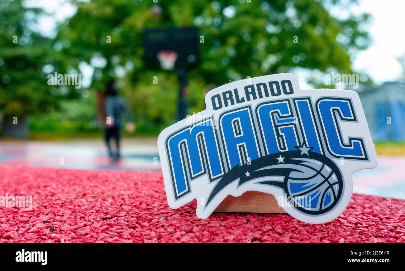 September 15, 2021, Orlando, USA, The emblem of the basketball club