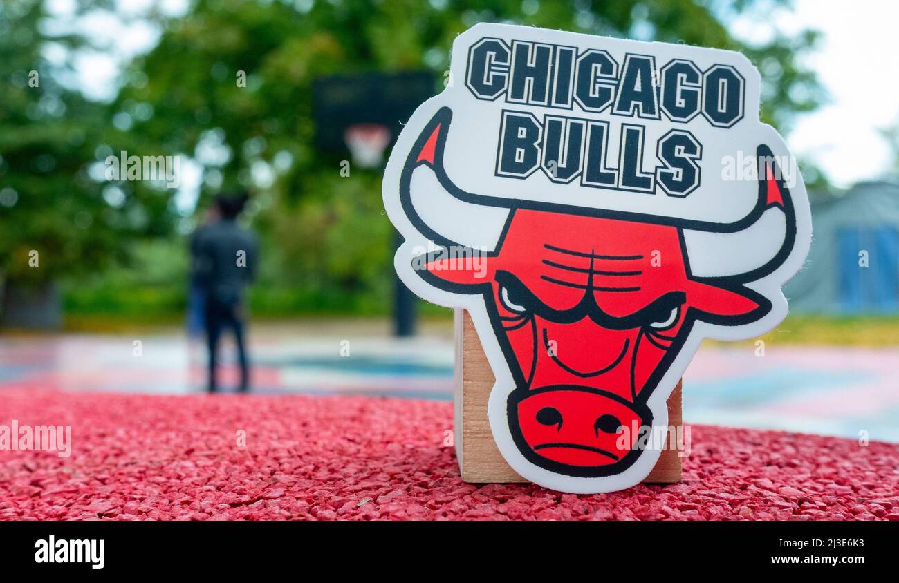 September 15, 2021, Chicago, USA, The emblem of the basketball club