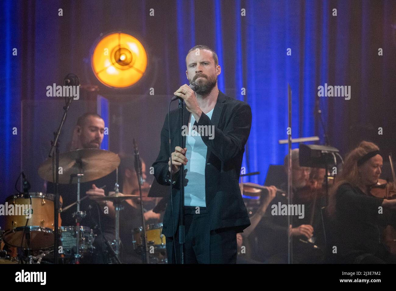 London, UK. April 7th, 2022. Father John Misty performing live on stage at The Barbican in London. Photo: Richard Gray/Alamy Stock Photo