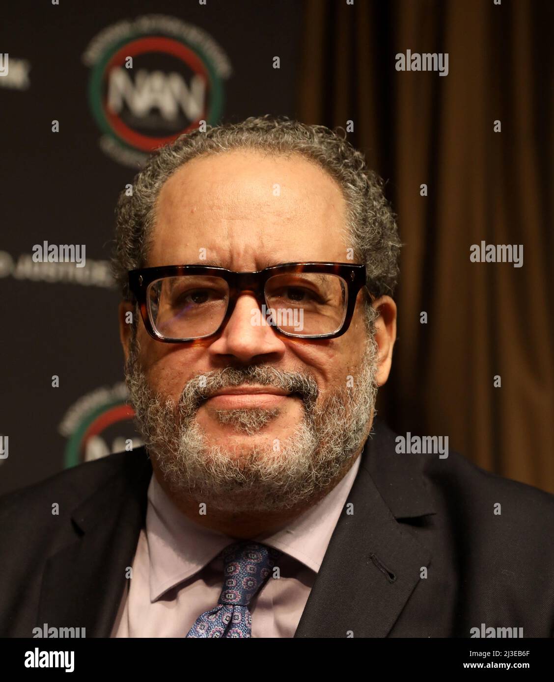New York, New York, USA. 7th Apr, 2022. Author, activist MICHAEL ERIC 