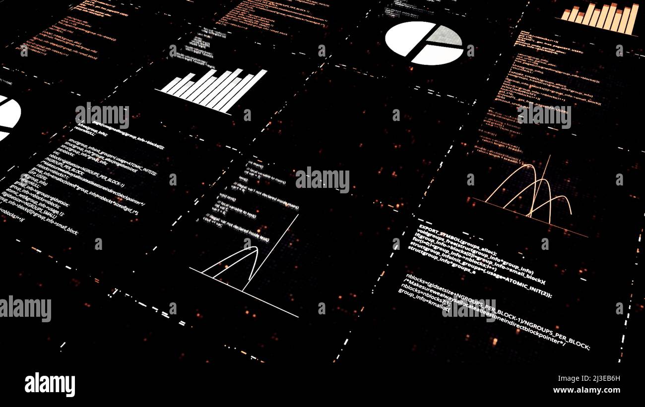 AI learning and analytics process, artificial Intelligence concept ...