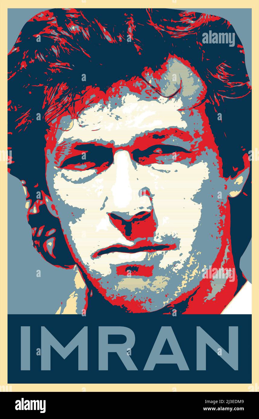 Imran hope portrait Stock Vector