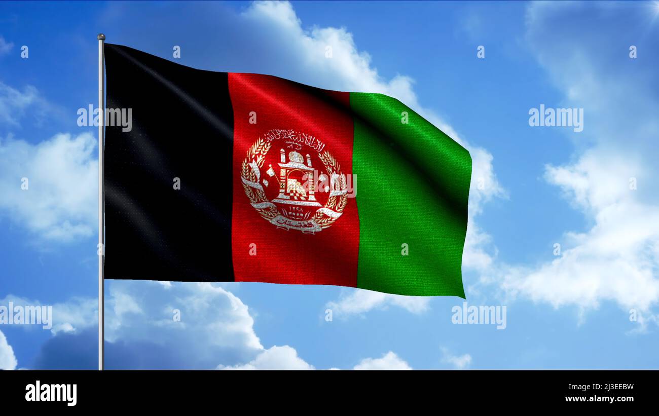 Afghanistan National Flag Seamless Loop Hi res Stock Photography And 