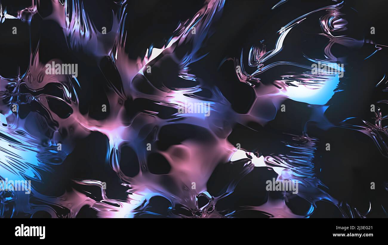 Abstract colorful moving texture on a black background, seamless loop ...