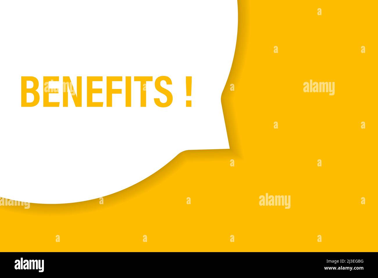 Benefits speech bubble banner vector with copy space for business, marketing, flyers, banners
