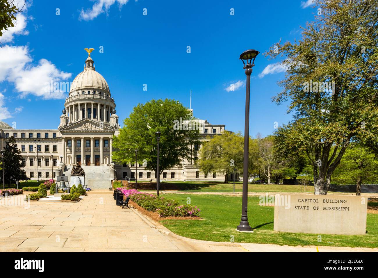 Jackson, MS - April 7, 2022: The Mississippi Capitol Building in Jackson, MS Stock Photo