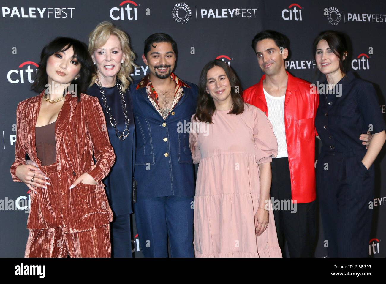 LOS ANGELES - APR 7: Poppy Liu, Jean Smart, Mark Indelicato, Lucia