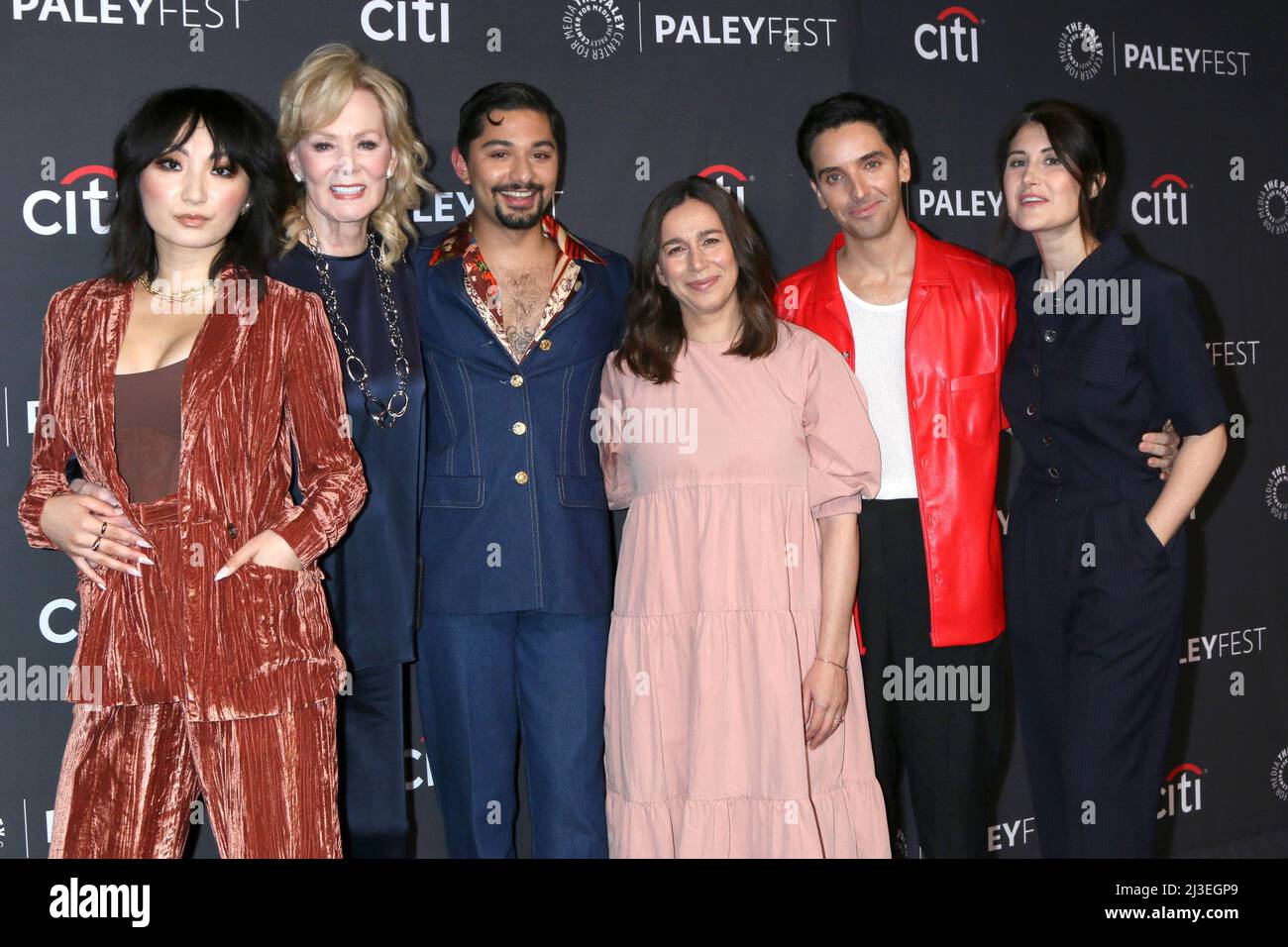 LOS ANGELES - APR 7: Poppy Liu, Jean Smart, Mark Indelicato, Lucia