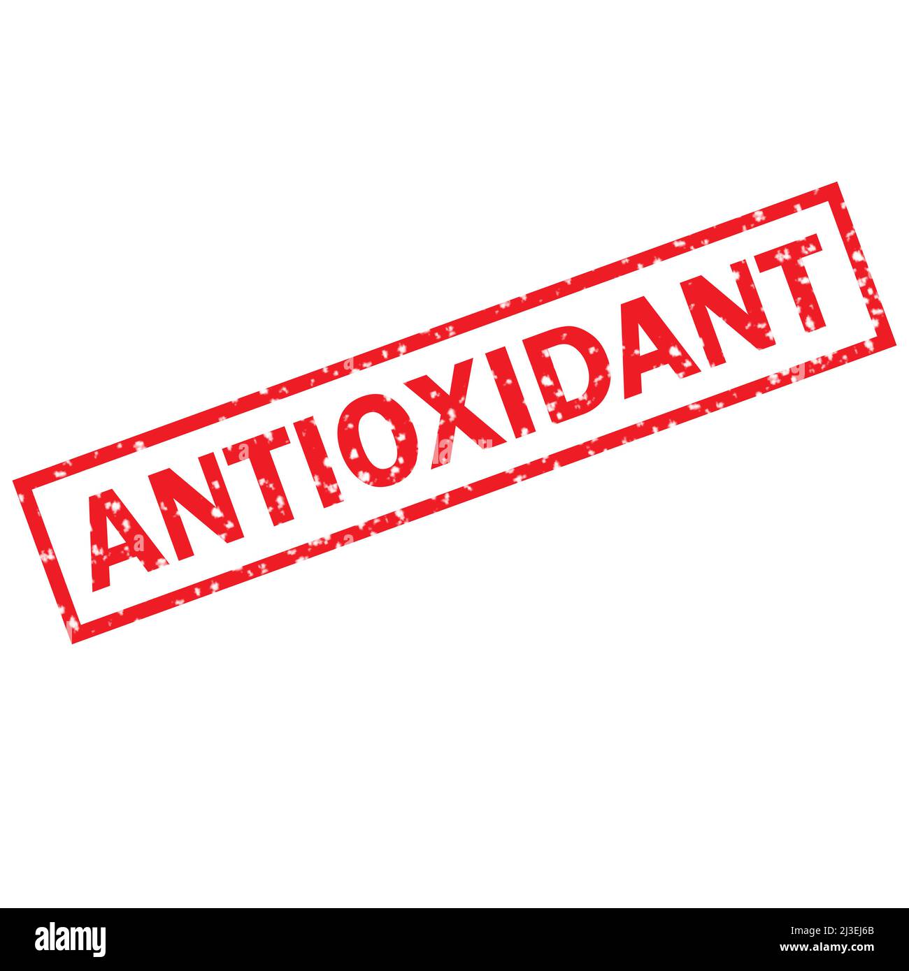 antioxidant red grunge rubber stamp on white background. antioxidant