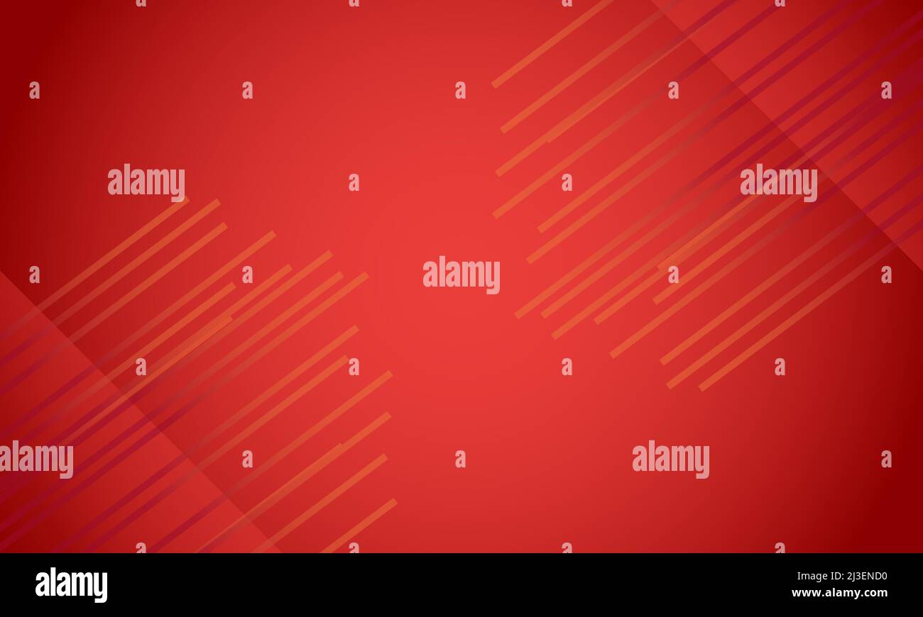 Futuristic abstract background with red color stripes Stock Vector