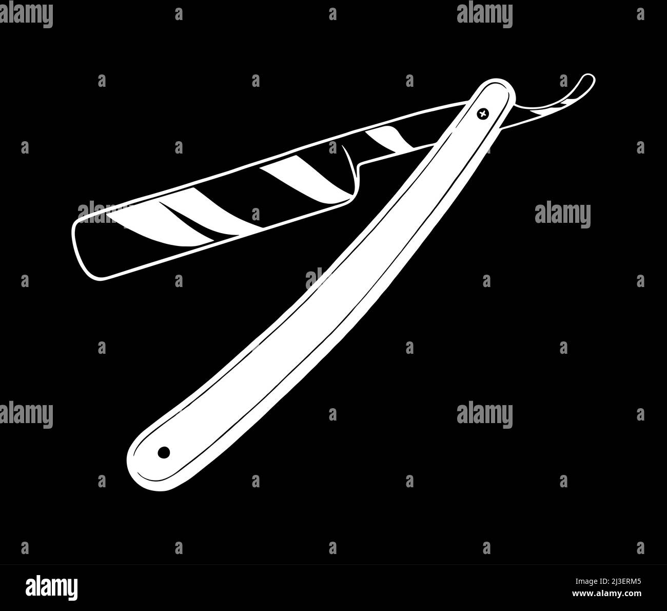 Straight razor. Vector illustration Stock Vector Image & Art Alamy