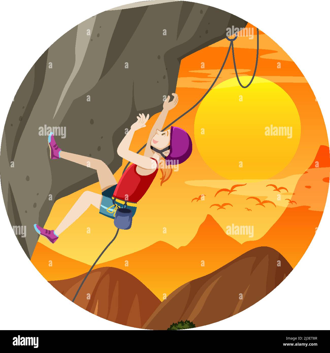 Isolated rock climbing badge illustration Stock Vector Image & Art Alamy