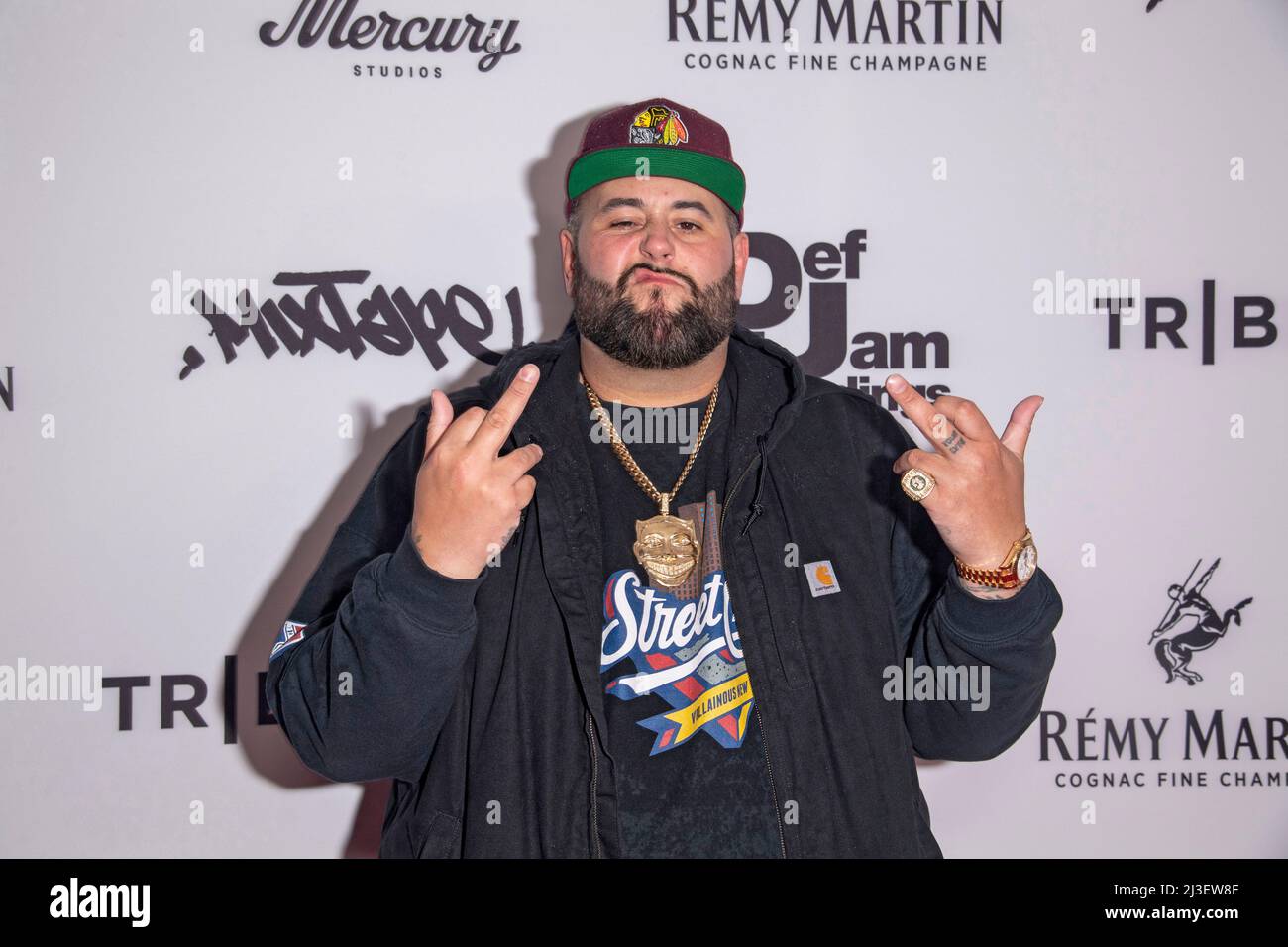 NEW YORK, NEW YORK - APRIL 07: Nemz attends the world premiere of 'Mixtape' at United Palace Theater on April 07, 2022 in New York City. Credit: Ron Adar/Alamy Live News Stock Photo