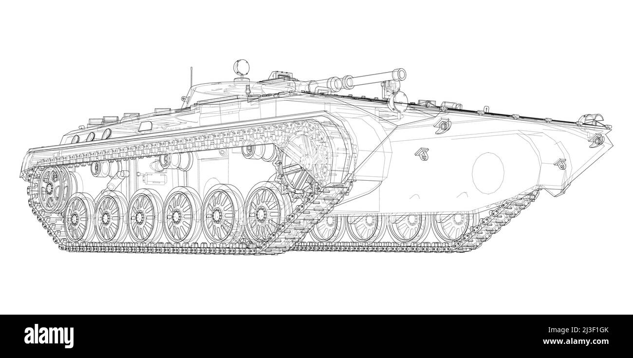 Infantry fighting vehicle. Vector Stock Vector Image & Art - Alamy