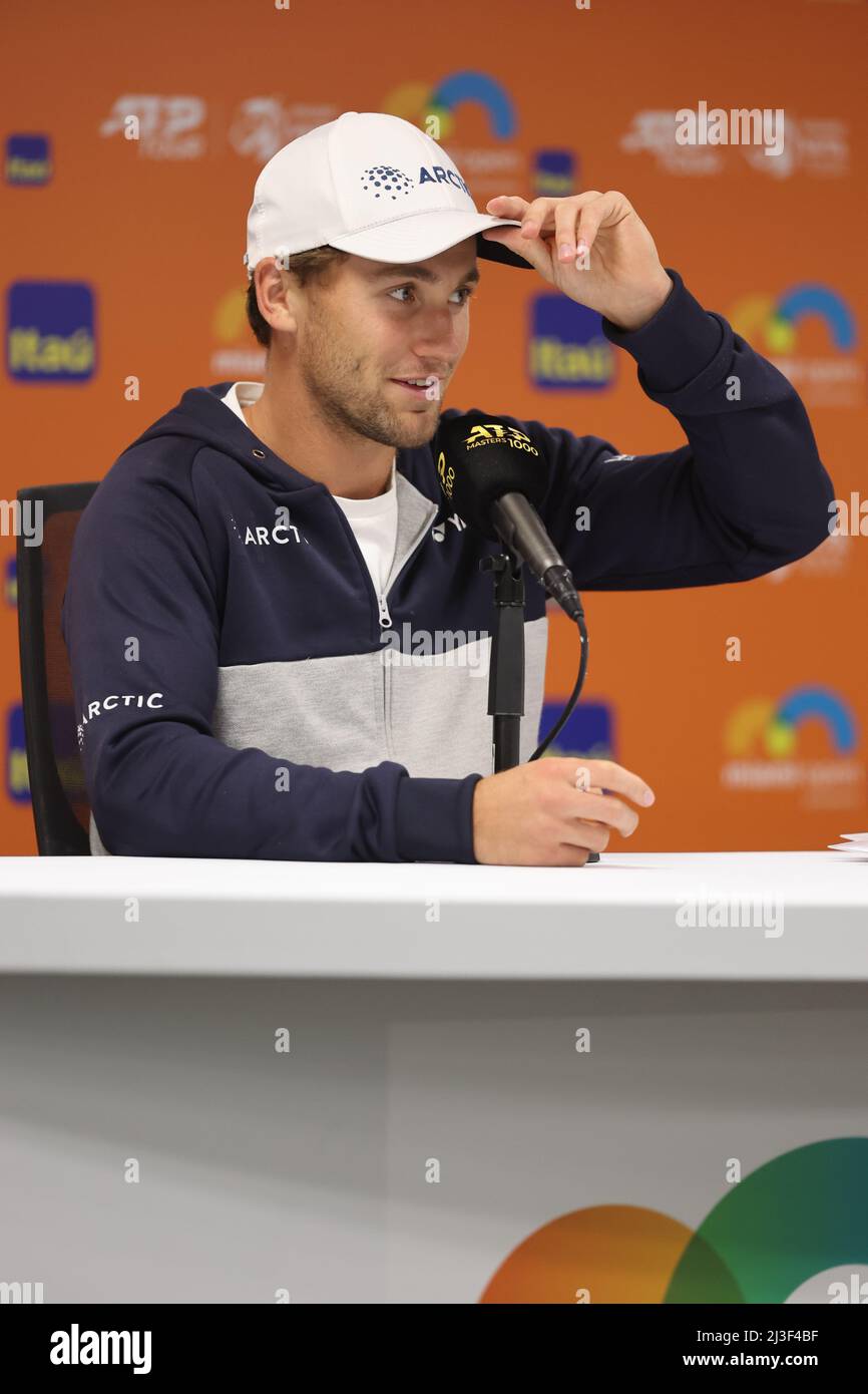 Casper Rudd Modelling MIAMI GARDENS, FLORIDA - APRIL 01: Casper Rudd of Norway at the Miami ...