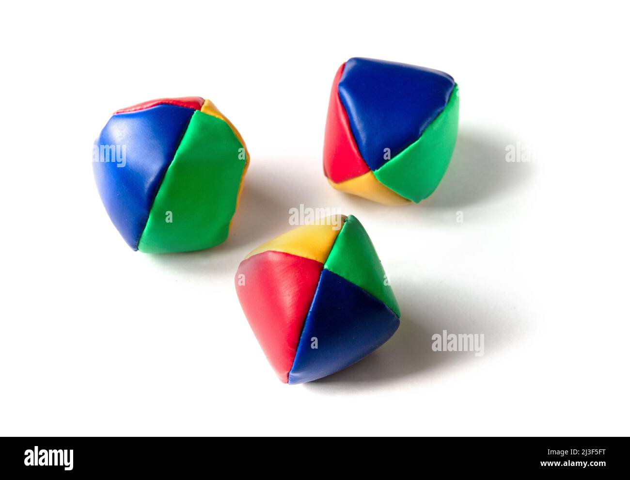 Colorful juggling balls isolated on white background Stock Photo Alamy