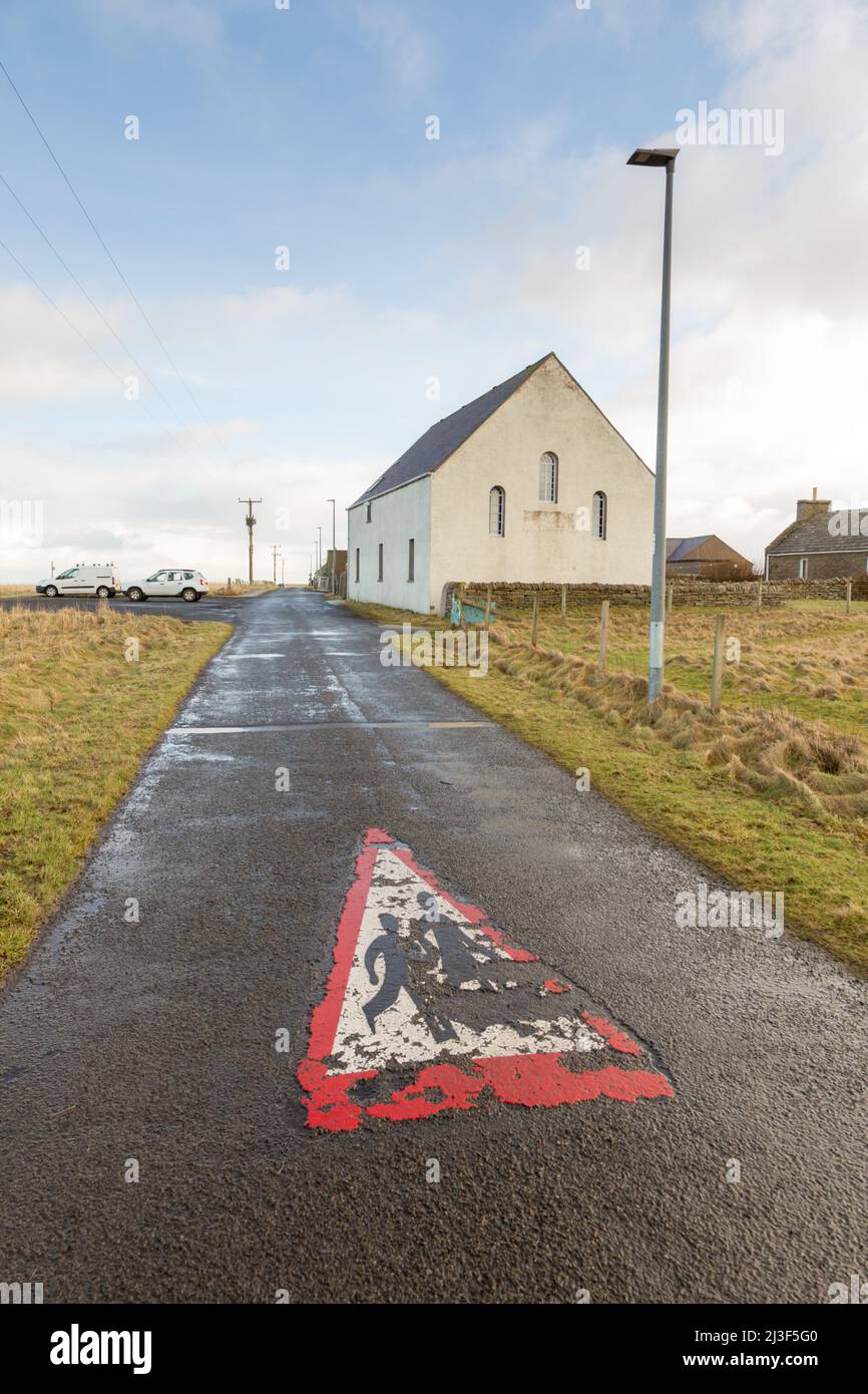 St Ann's Kirk, church of Scotland, Papa Westray, Orkney, Scotland, UK 2022 Stock Photo