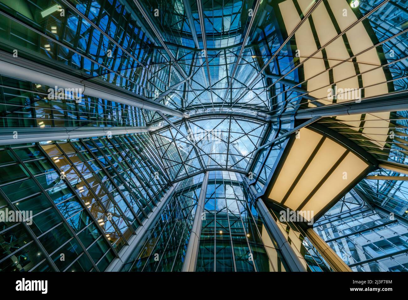 LONDON, UK - FEBRUARY 026, 2022: Upward view of CityPoint skyscraper ...
