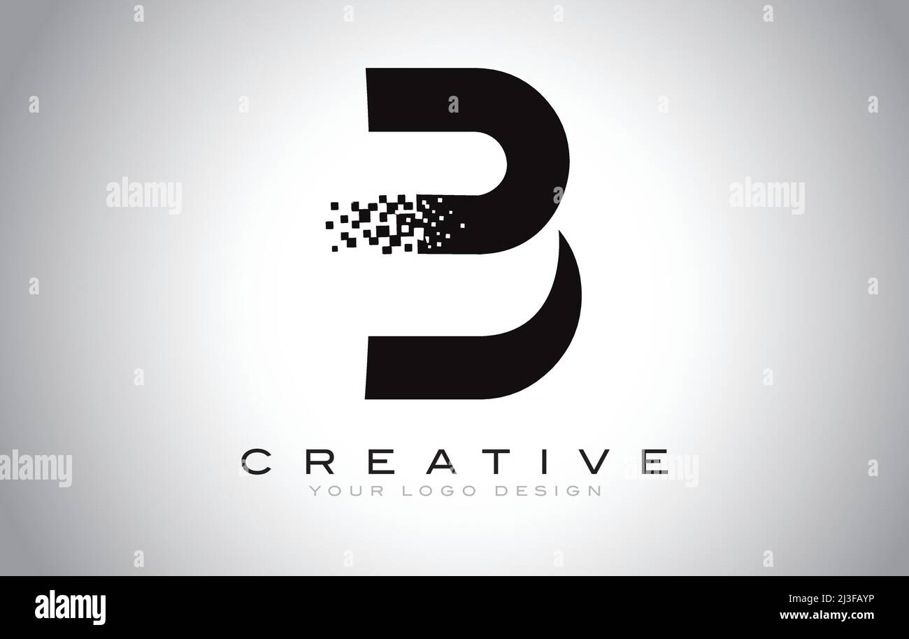 Black pixels Stock Vector Images - Alamy
